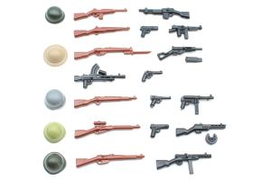 BrickArms WW2 Waffenset V5, kompatibel mit LEGO® Figuren (WW2)